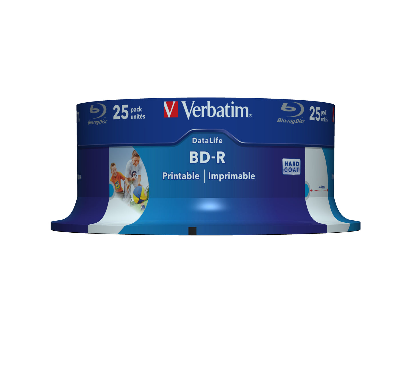 1x25 Verbatim BD-R Blu-Ray 25GB 6x Speed DL Wide Printable CB