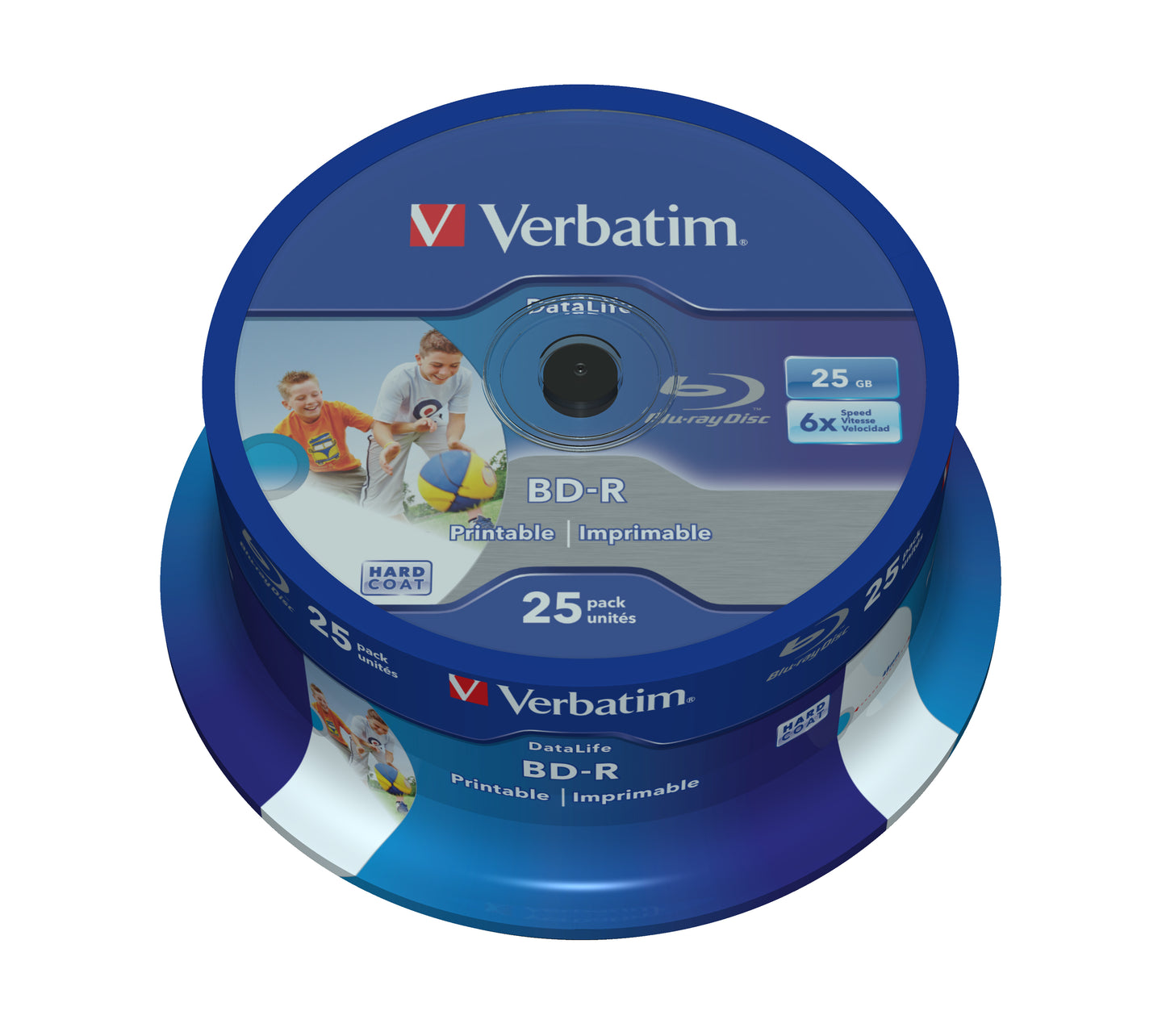 1x25 Verbatim BD-R Blu-Ray 25GB 6x Speed DL Wide Printable CB