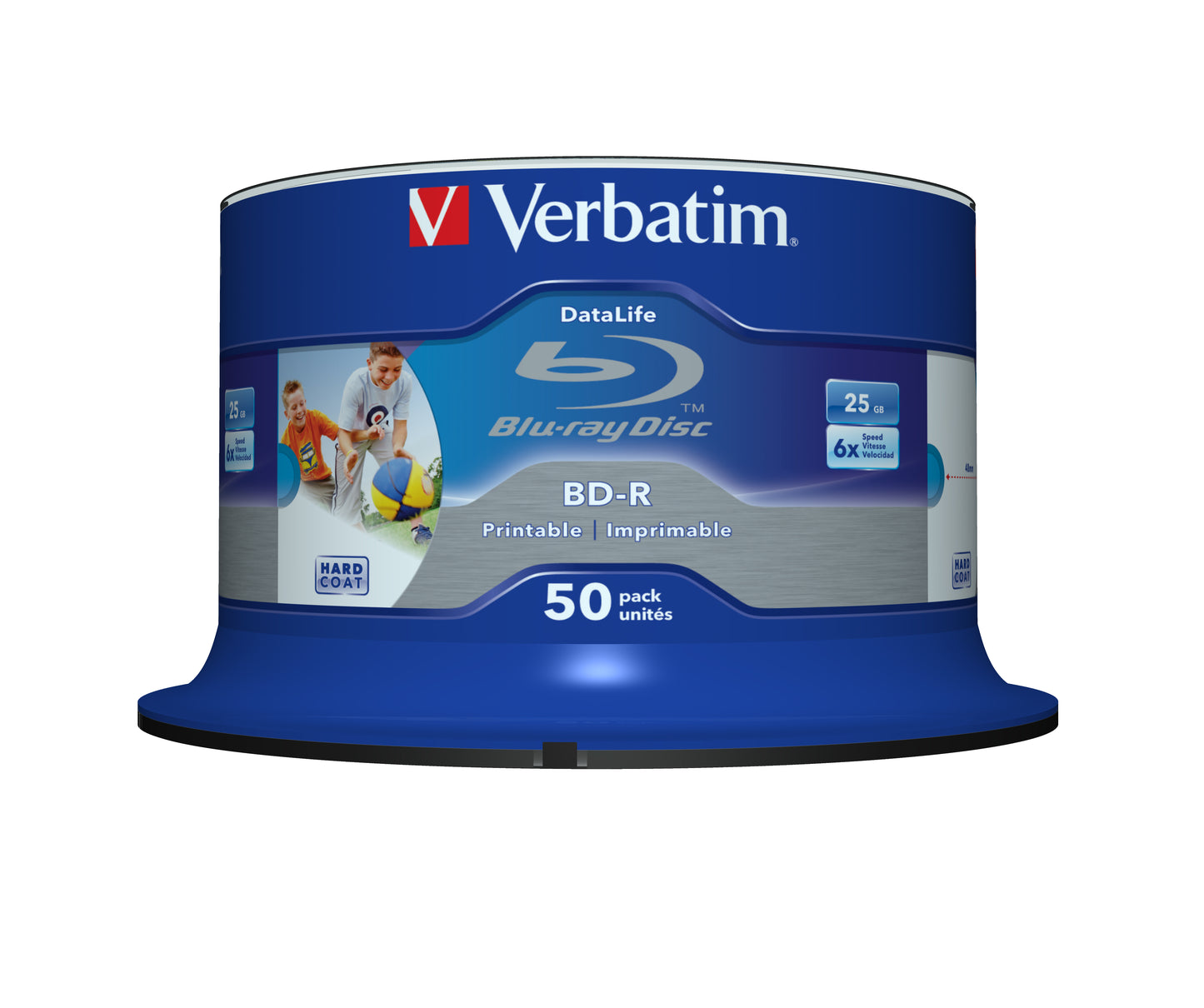1x50 Verbatim BD-R Blu-Ray 25GB 6x Speed DL Wide Printable CB