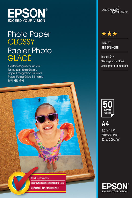 Epson Photo Paper Glossy A 4 50 Sheets 200 g