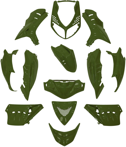 Plaatset Peugeot Speedfight 2 - 13 delig - districtgroen