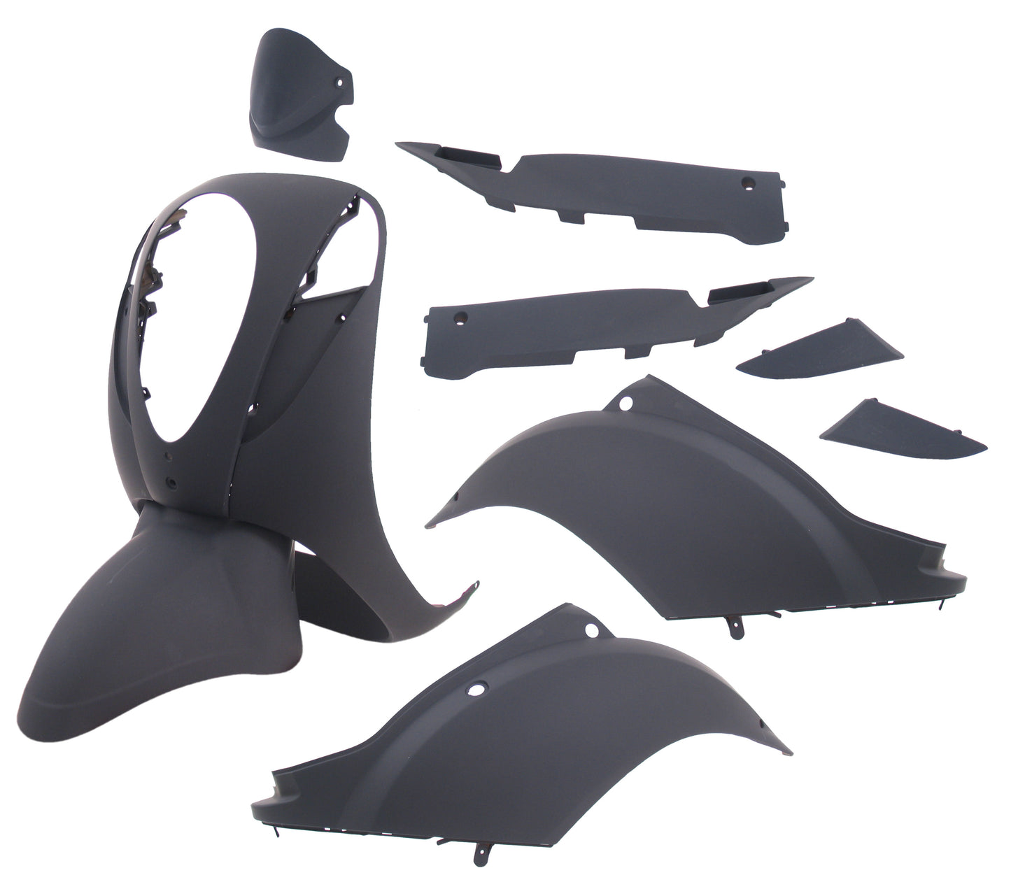 Plaatset 10-delig Edge voor Sym Mio - mat zwart