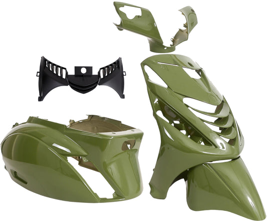 Plaatset 5-delig Edge voor Piaggio Zip-SP vanaf bouwjaar 2000 - districtgroen