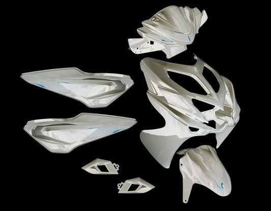 Plaatset 9-delig Yamaha Aerox-R vanaf bouwjaar 2014 - glanzend wit