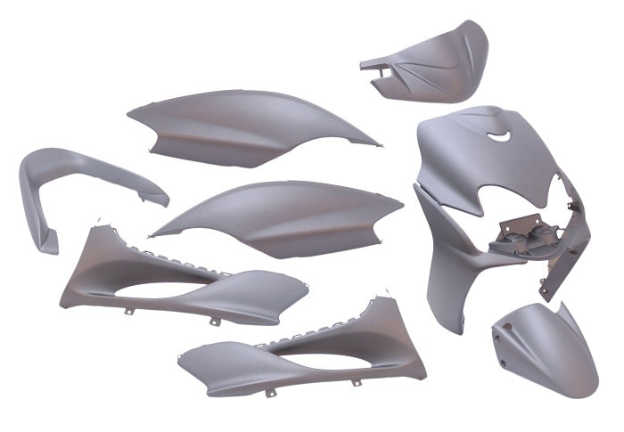 Plaatset 9-delig Edge voor Yamaha Jog R/ MBK Machg - mat grijs