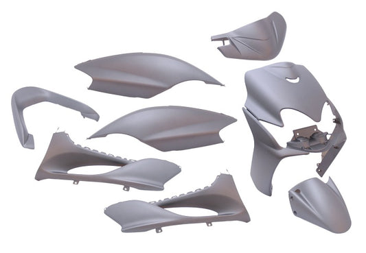 Plaatset 9-delig Edge voor Yamaha Jog R/ MBK Machg - mat grijs