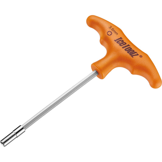 IceToolz nippelsleutel 4-kant 3.6mm met T-handvat