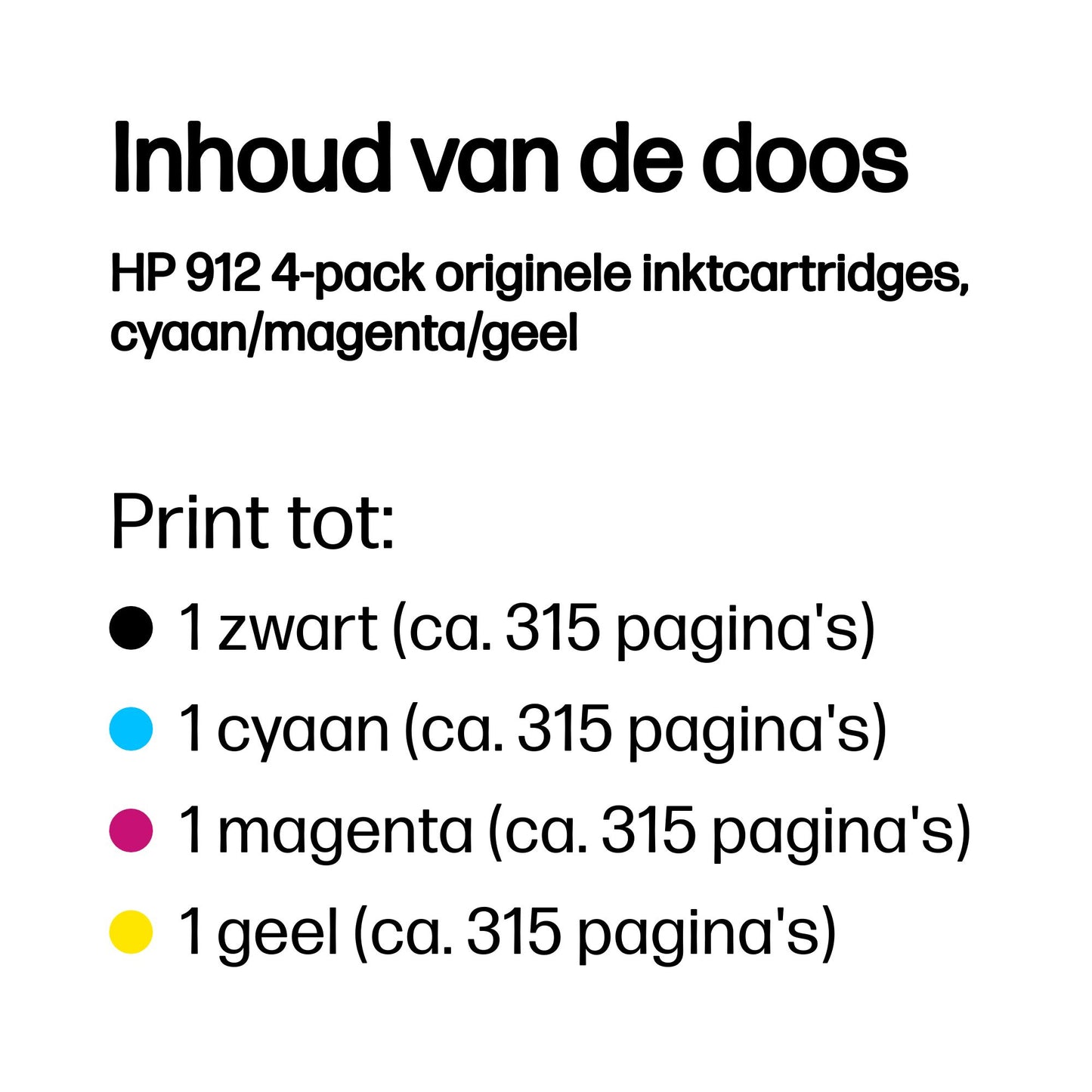 HP 912 4-kleuren orig. 6ZC74AE