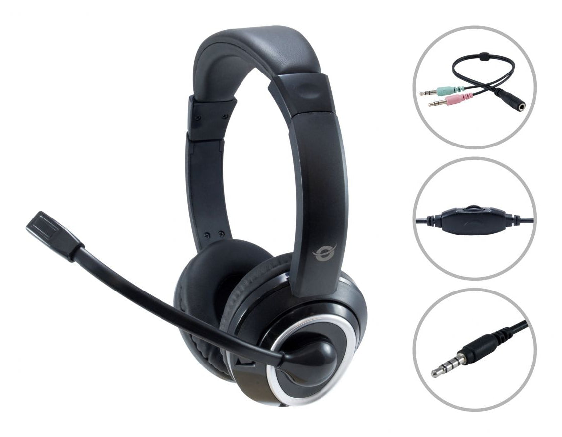 Conceptronic POLONA02BA Stereo-Headset