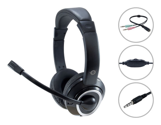 Conceptronic POLONA02BA Stereo-Headset