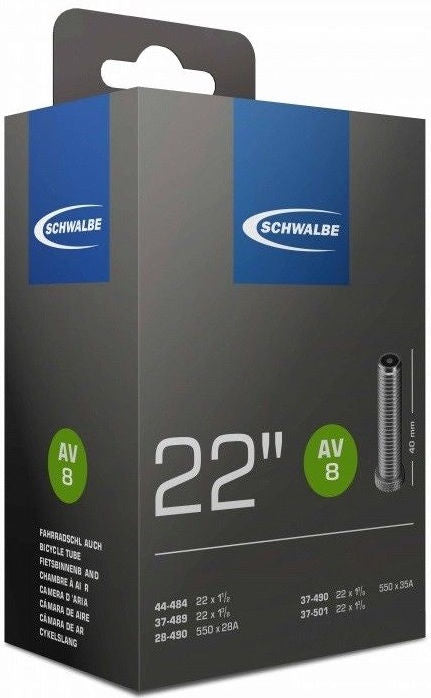 Binnenband Schwalbe AV8 22"  / 28/44-501 - 40mm ventiel