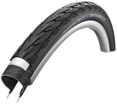 Buitenband Schwalbe Delta Cruiser Plus K-Guard 28 x 1.25" / 32-622 mm - zwart met reflectie