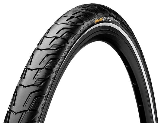 Buitenband Continental Ride City Puncture ProTection 28 x 1.75" / 47-622 - zwart met reflectie