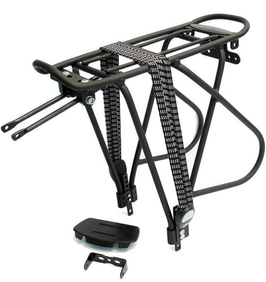 Achterdrager 26/28" Massload verstelbaar - mat zwart