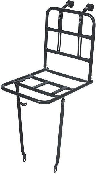 Voordrager Basil Front Carrier L 40 x 28 x 96 cm - mat zwart