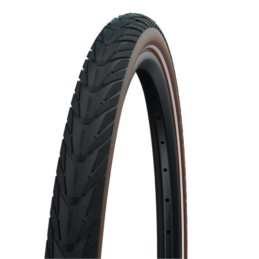 Buitenband Schwalbe Energizer Plus GreenGuard 28 x 1.75" / 47-622 mm - zwart/bruin met reflectie