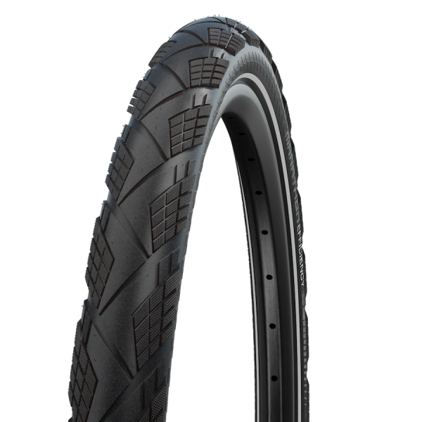 Vouwband Schwalbe Marathon Efficiency Super Race / V-Guard 27.5 x 2.15" / 55-584 - zwart met reflectie