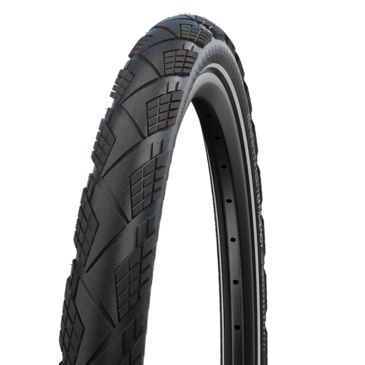 Vouwband Schwalbe Marathon Efficiency Super Race / V-Guard 27.5 x 2.15" / 55-584 - zwart met reflectie