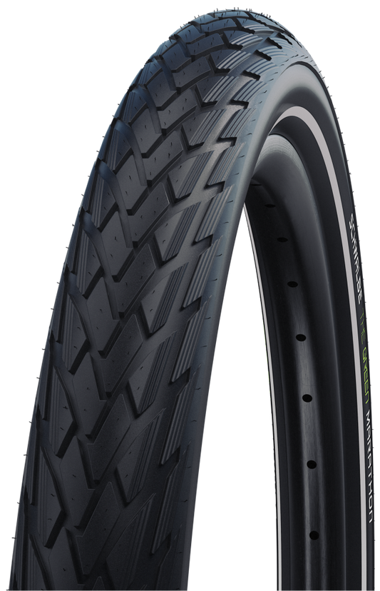 Buitenband Schwalbe Green Marathon GreenGuard 28 x 1.00"  / 25-622mm - zwart met reflectie