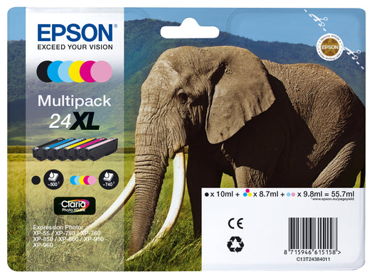 Epson Multipack XL Claria Photo HD BK/C/M/Y/LC/LM T 243   T 2438
