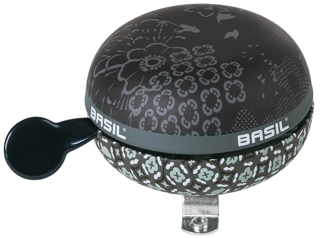 Fietsbel Ding-Dong Basil Bohème ø80mm - black