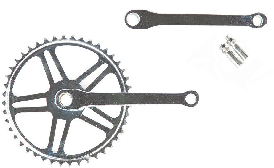 Crankstel 44T Vinty met spie 170mm crankarm - chroom