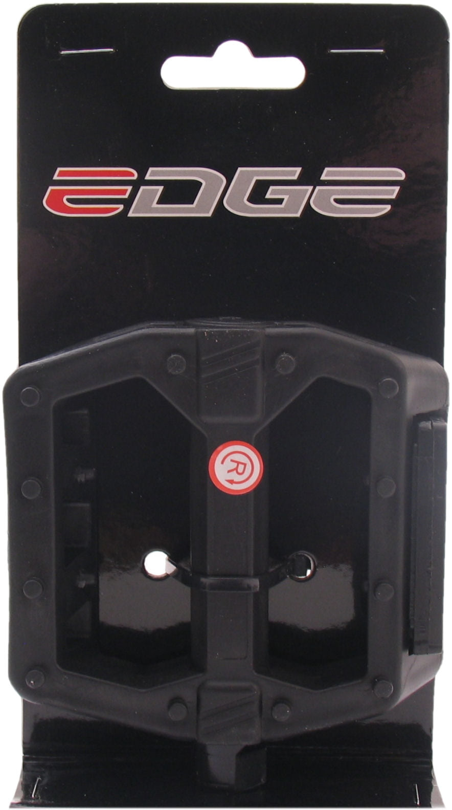 Pedaalset BMX Edge breed kunststof zwart