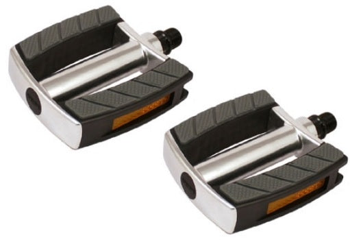 Pedaalset Marwi SP-2828 aluminium huis non-slip - zwart/zilver (op kaart)