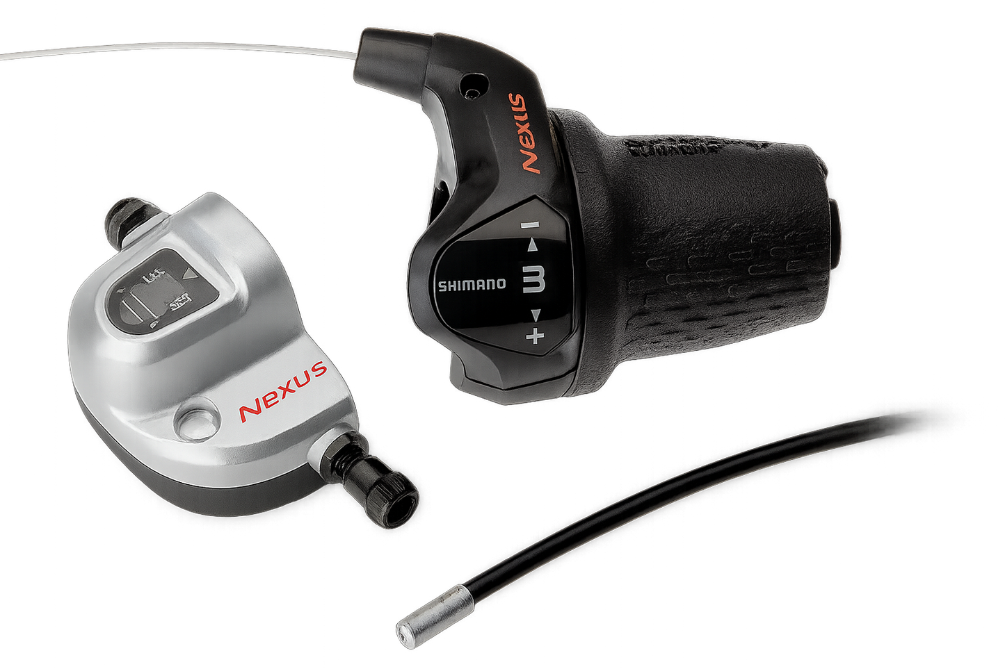 Draaiversteller 3 speed Shimano Nexus SL-3S42E met kabels en clickbox - zwart