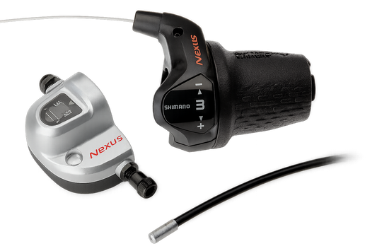 Draaiversteller 3 speed Shimano Nexus SL-3S42E met kabels en clickbox - zwart
