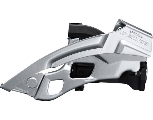 Voorderailleur 3 x 10-speed Shimano Deore FC-T6000 top swing - lage klem 66-69° - 44-48T - Zwart/Zilver