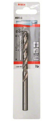 Bosch 1 Metal Drill Bits HSS-G 8,0x75x117mm