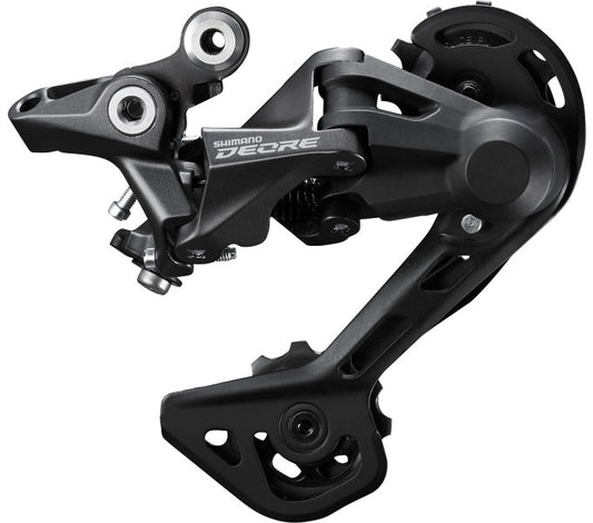 Achterderailleur 2 x 10/11-speed Shimano Deore M4120 SGS - directe montage - zwart