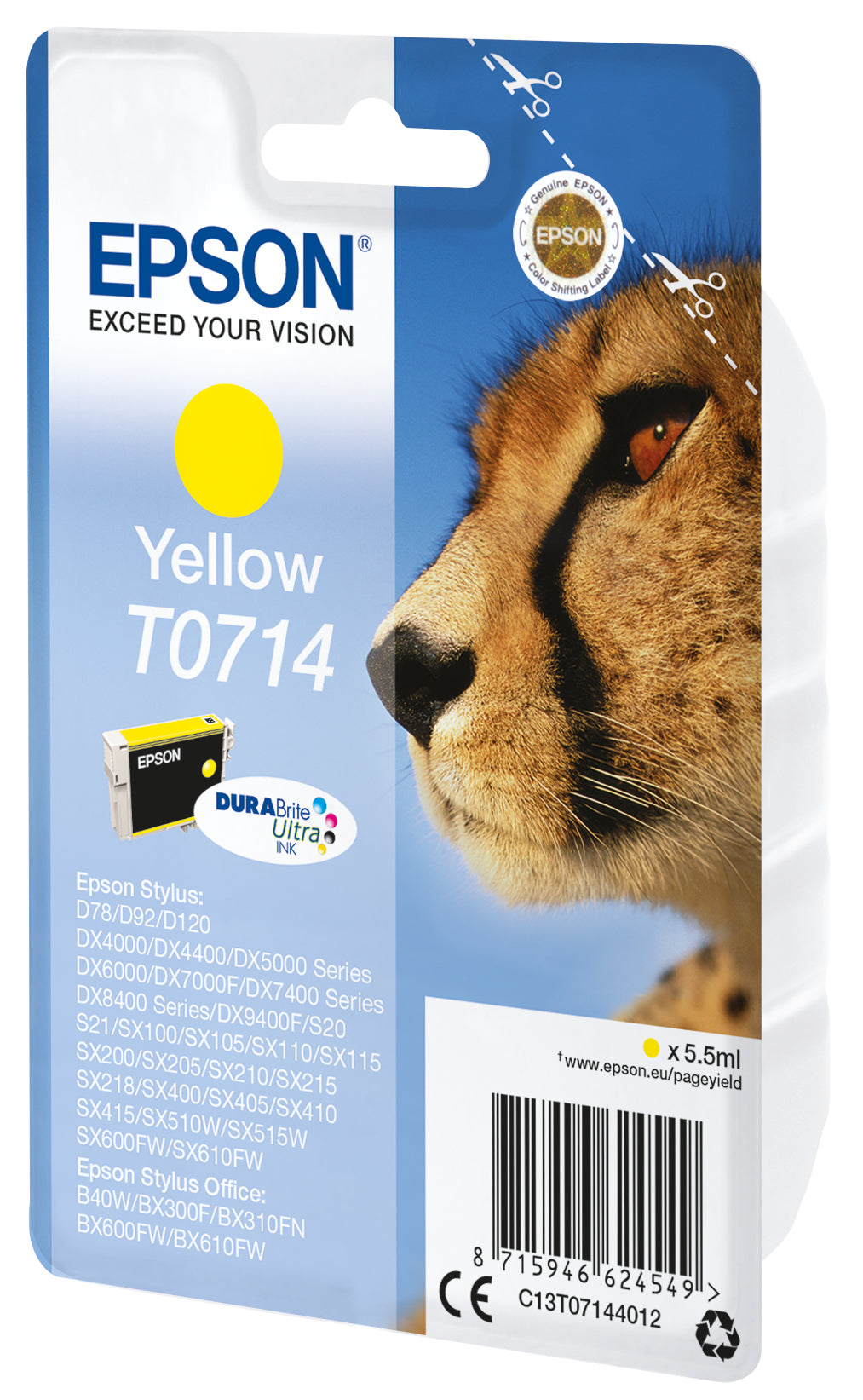 Epson T071440 orig geel  5,5ml