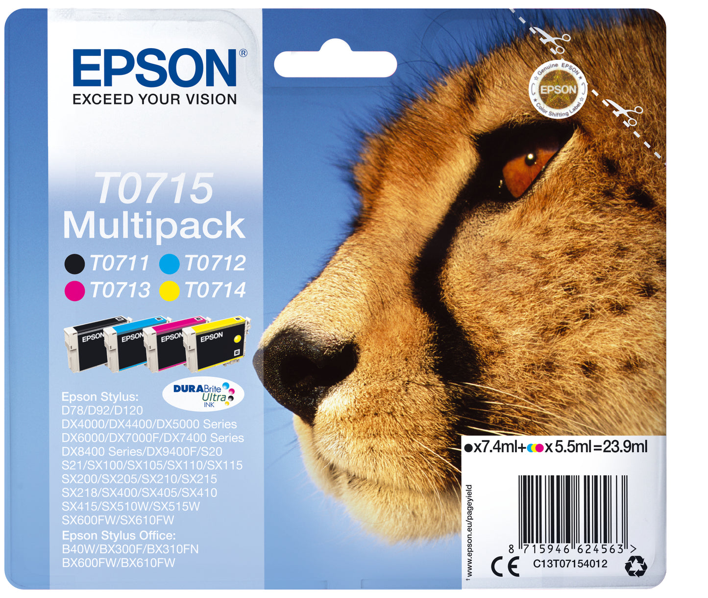 Epson DURABrite Multipack T 071                     T 0715