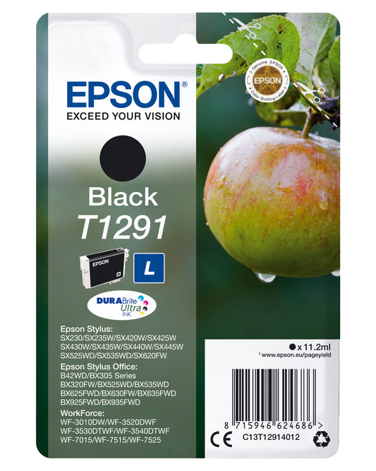 Epson ink cartridge black DURABrite T 129           T 1291