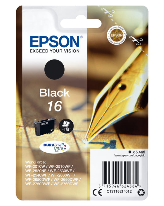 Epson ink cartridge black DURABrite Ultra T 162     T 1621