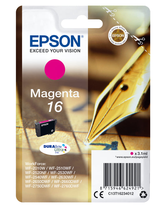 Epson ink cartridge magenta DURABrite Ultra T 162     T 1623