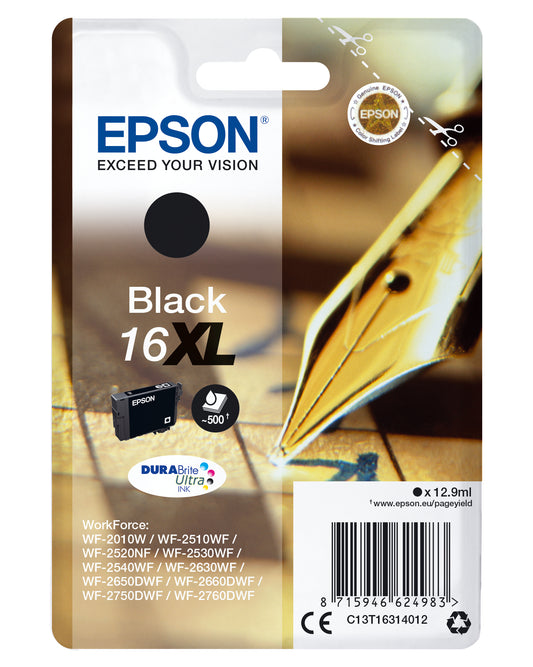 Epson ink cartridge XL black DURABrite Ultra T 163     T 1631