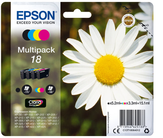 Epson Claria Home Multipack T 180 BK/C/M/Y            T 1806
