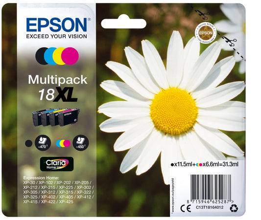 Epson Claria Home XL Multipack T 181 BK/C/M/Y            T 1816