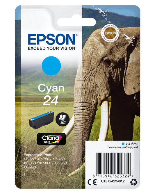 Epson ink cartridge cyan Claria Photo HD T 242     T 2422