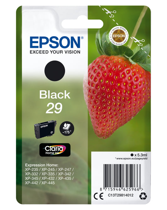 Epson ink cartridge black Claria Home 29            T 2981