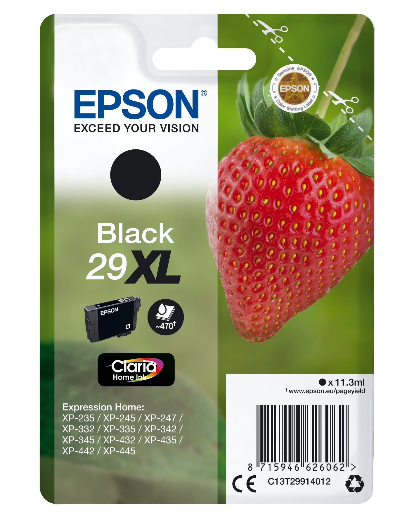Epson ink cartridge XL black Claria Home 29            T 2991