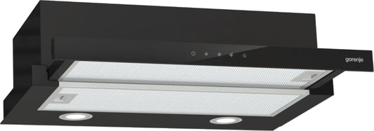 Gorenje TH64E4BG       black flat screen cooker hood, 60cm