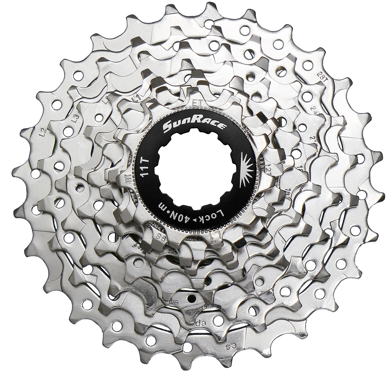 Cassette 9 speed Sunrace CSR91 11-25T - zilver