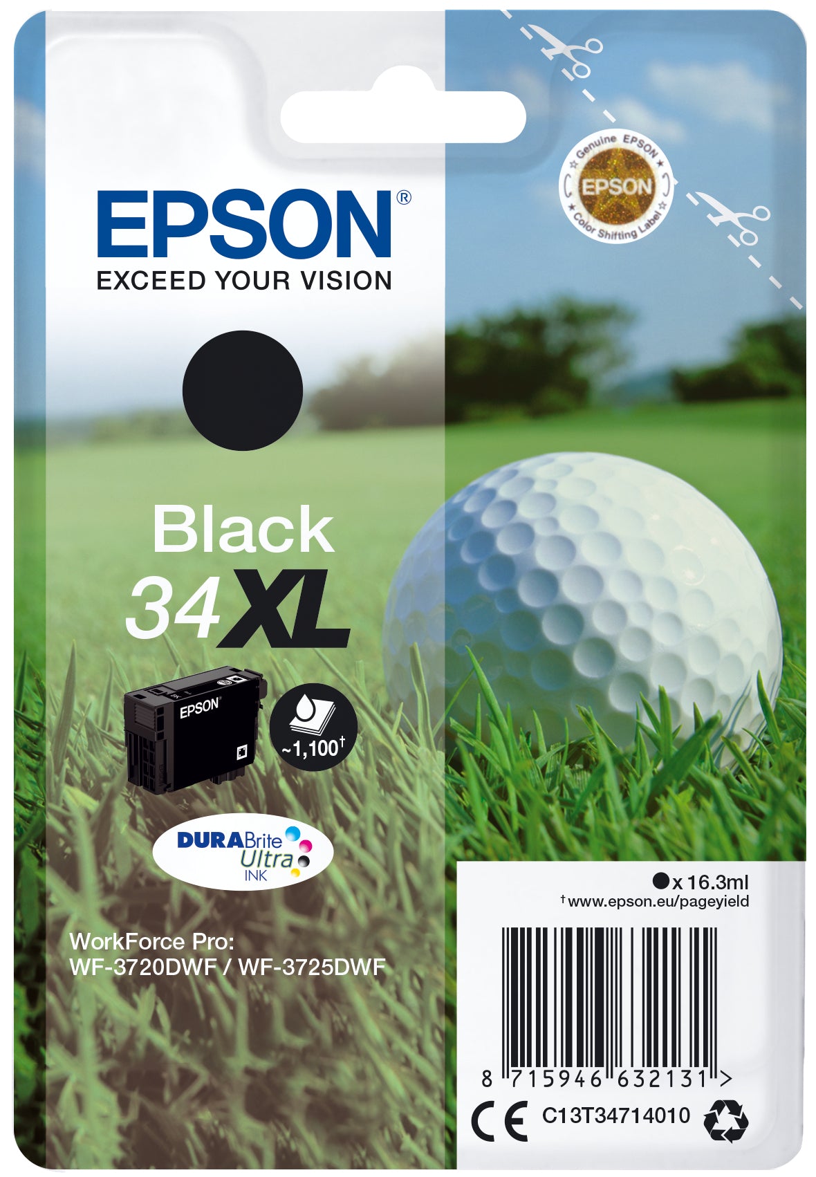 Epson ink cartridge black DURABrite Ultra Ink 34 XL T 3471