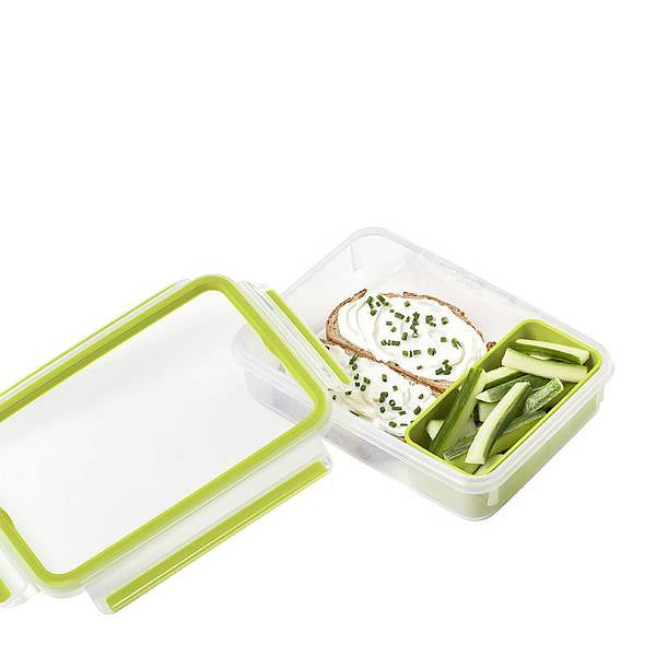 Emsa Clip&Go Brunchbox 518099 1,2l Transparent/Green