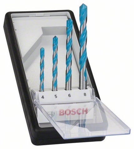 Bosch 4pcs Robustline CYL-9 MultiConstruction Set: 4-8mm