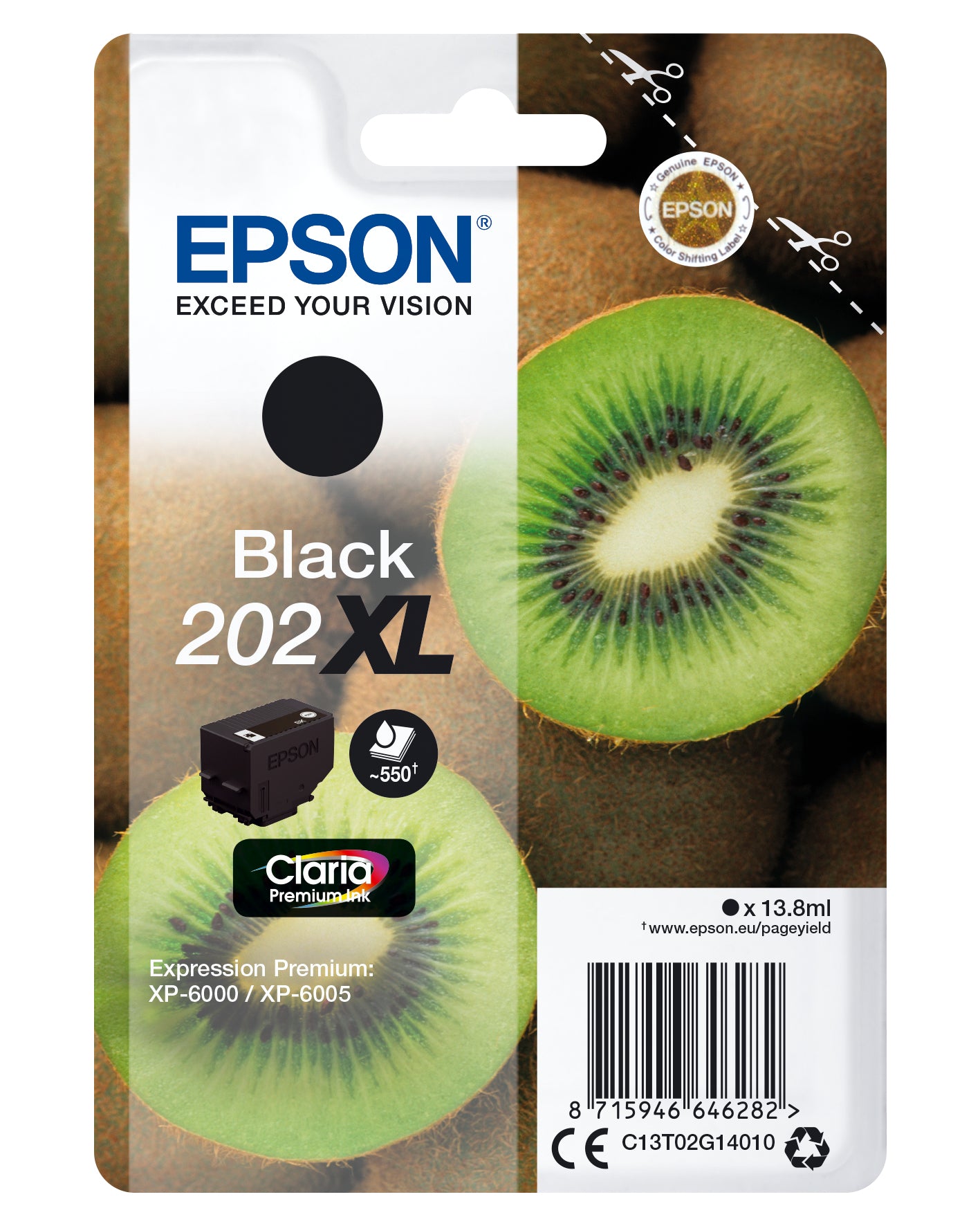 Epson ink cartridge black Claria Premium 202 XL     T 02G1